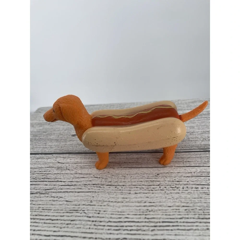 Ankyo Dachshund Hot Dog With Mustard Fig Pre-owned Wear As Shown
